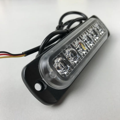 LED Emergency Strobe Lights, 8x Red White 6 LED Strobe Warning Emergency Flashing Light Caution Construction V1192-AZ-W-3895