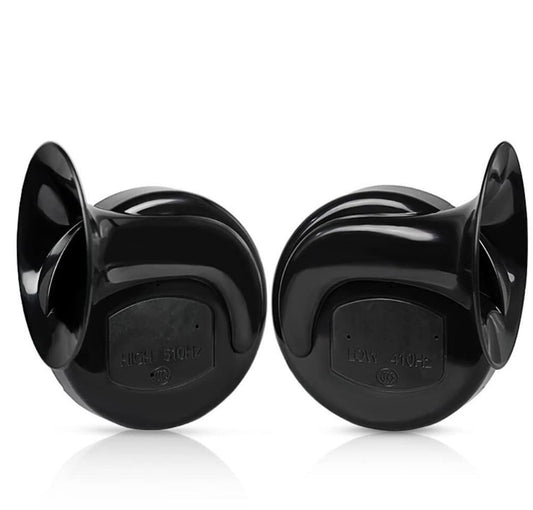 Train Horn for Truck 2pcs 12V Air Horn for Car Snail Electric Air Horn Marine Boat Loud Alarm Kit Boat V1192-AZ-W-3897