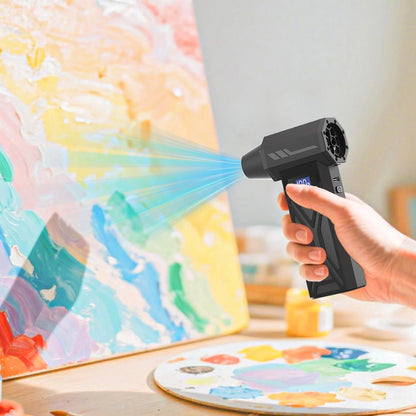 Cordless Paint Pouring Blower with 5 Nozzles Electric Air Duster, Four-Speed Adjustable Speed 110000RPM V1192-AZ-W-3904