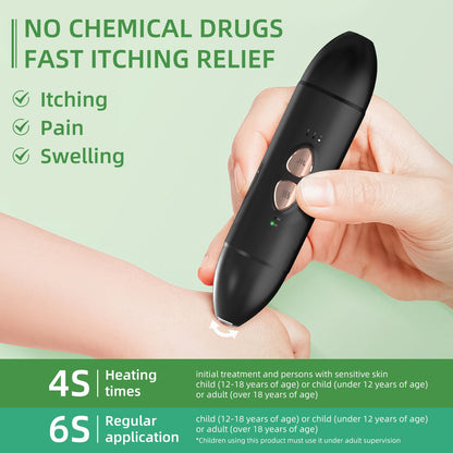 Bug Bite Relief with Suction Tool and Heat Mosquito Itch Relief-Insect Sting&2-in-1 Bite Relief Rechargeable V1192-AZ-W-3908