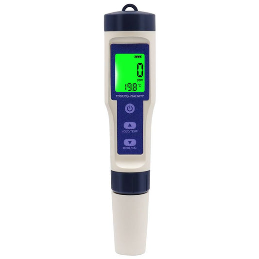 PH Meter & TDS Meter Digital Water Tester 5 in 1 Salinity Tester PH Temp EC and TDS Meter,PH Meter for Water V1192-AZ-W-3910
