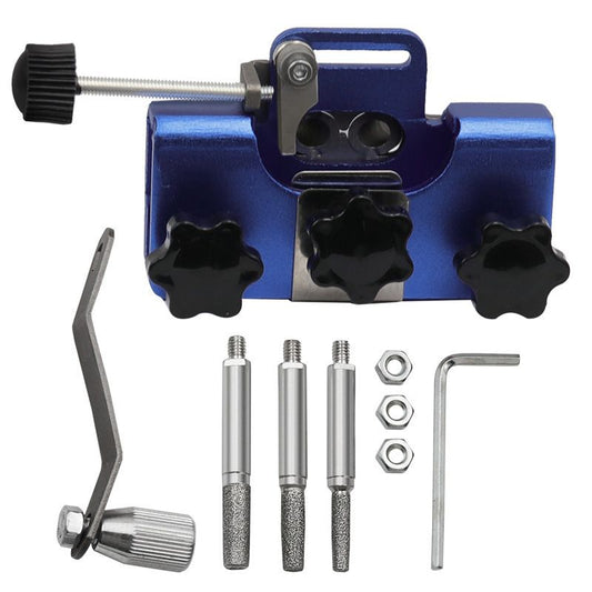 Portable Hand Crank Tool with 3 Sharpening Rods, Storage Bag, Gloves & Cleaning Brush - Chainsaw Sharpening V1192-AZ-W-3911
