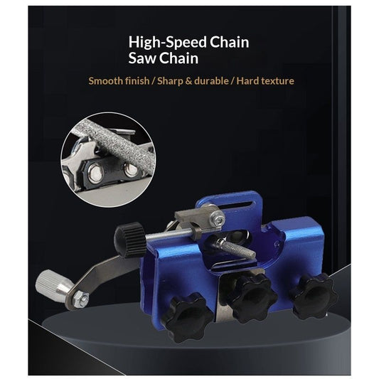 Portable Hand Crank Tool with 3 Sharpening Rods, Storage Bag, Gloves & Cleaning Brush - Chainsaw Sharpening V1192-AZ-W-3911