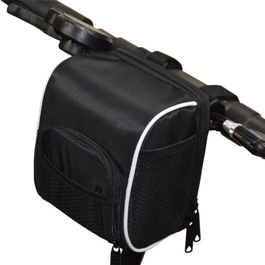Cycling Bike Bicycle Handlebar Bags Front Baskets Black with Rain Cover, for and Folding Bikes Easy to V1192-AZ-W-3924