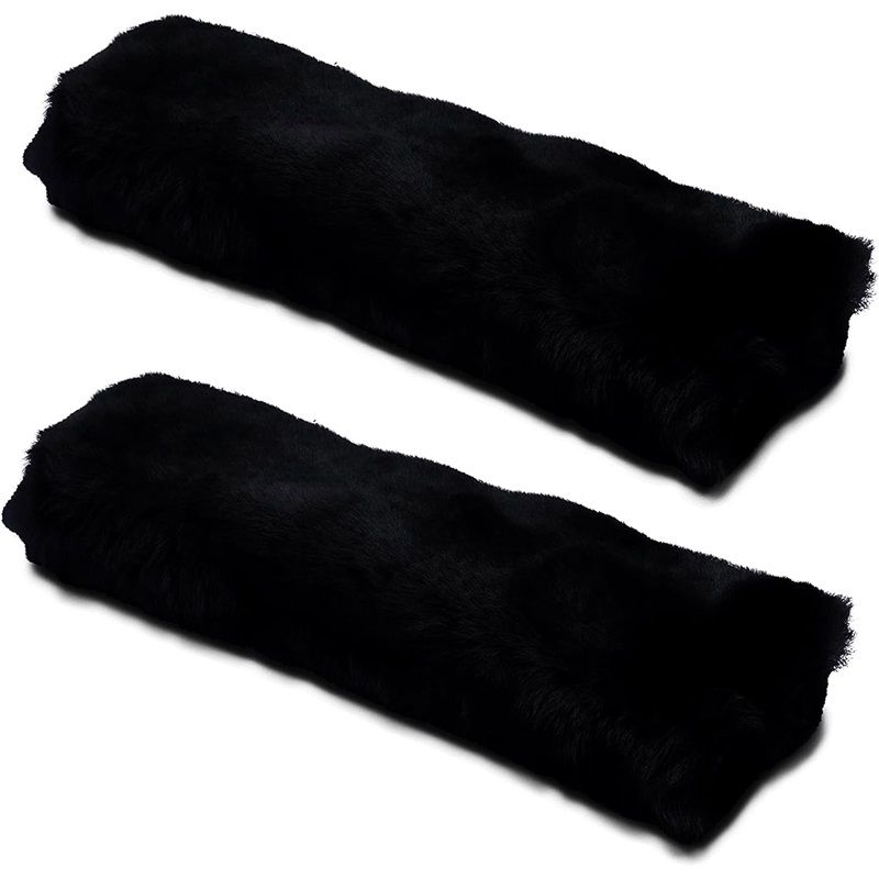 Car Seat Belt Pad,2 Pack Soft Seat Belt Cover for Shoulder Pad Neck Cushion Protector Car Accessories (Black) V1192-AZ-W-3925