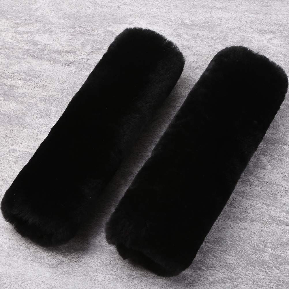 Car Seat Belt Pad,2 Pack Soft Seat Belt Cover for Shoulder Pad Neck Cushion Protector Car Accessories (Black) V1192-AZ-W-3925
