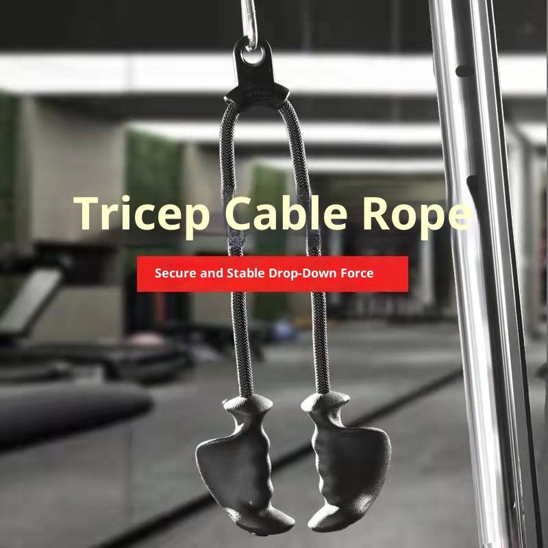 Tricep Rope with Ergonomic Handles, 32 Inch Tricep Pull Down Rope for Cable Machine, Pulley System, Triceps V1192-AZ-W-3931