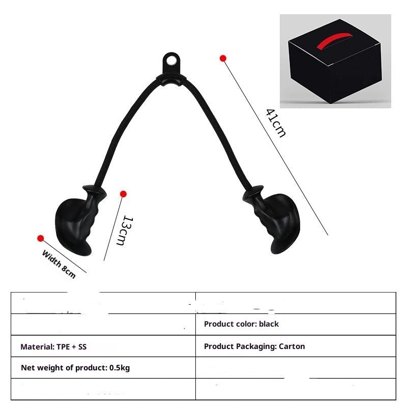 Tricep Rope with Ergonomic Handles, 32 Inch Tricep Pull Down Rope for Cable Machine, Pulley System, Triceps V1192-AZ-W-3931