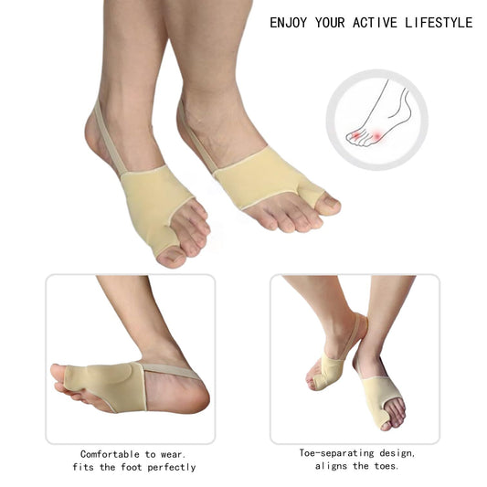 Bunion Relief Sleeves Bunion Pads Brace Cushions Toe Straightener Hallux Valgus Relief Kit Pack (small) V1192-AZ-W-3932