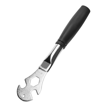 Bicycle Pedal Wrench Heavy Duty Handle - Road Bike Pedal Removal Spanner Tool - Long Handle 15/24mm silver V1192-AZ-W-3944