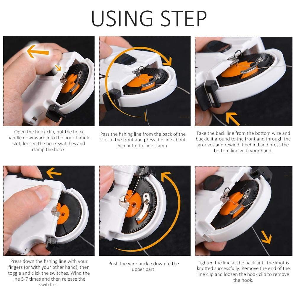 Fishing Knot Tying Tool, Automatic Fishing Hook Tyer, Line Tying Device, Electric Hook Setter, Outdoor Tool V1192-AZ-W-3949