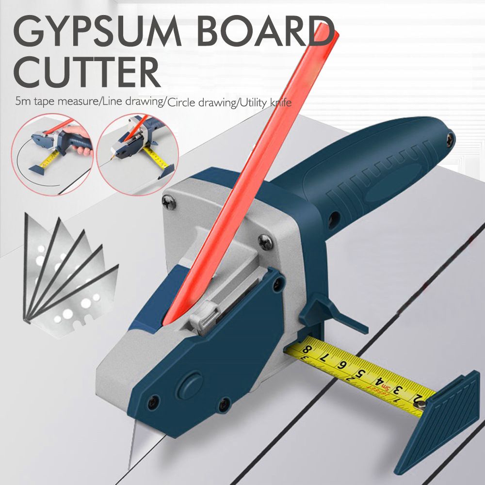 Gypsum Board Cutting Tool Gypsum Board Cutter Multifunctional Woodworking Panel with Tape Measure Tool Kit V1192-AZ-W-3951