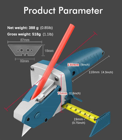 Gypsum Board Cutting Tool Gypsum Board Cutter Multifunctional Woodworking Panel with Tape Measure Tool Kit V1192-AZ-W-3951
