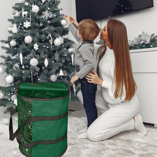 Christmas Light storage Bag | Holiday Light Storage Organizer Extension Cords Constructed of Durable 600D V1192-AZ-W-3954