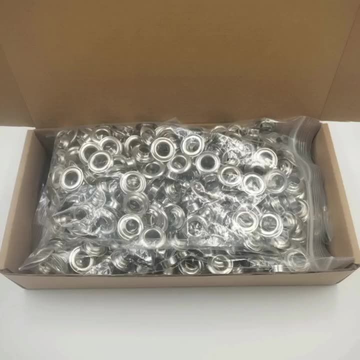 Grommet Tool Kit, Handheld Eyelet Kit Manual Grommet Press Machine with 200 pcs 10 mm Grommets(gold + silver) V1192-AZ-W-3955