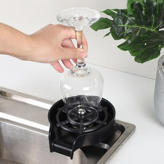 Glass Rinser for Kitchen Sink, High Pressure 360 Degree Rotating Spout Glass Rinser Glass Cup Cleaner Sink V1192-AZ-W-3960