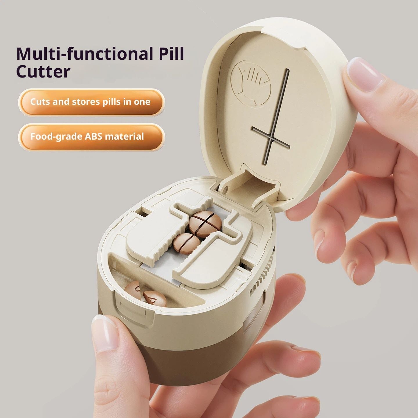Adjustable Pill Cutter Splitter for Small Tiny Large Pills - Cuts Multiple Pills at a Time,1/2 & 1/4 V1192-AZ-W-3962