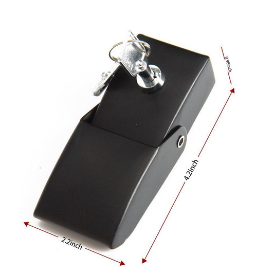 For Hood Latches Catch Kit with Lock for Jeep JK JKU JL JLU Gladiator JT 2007-2023 Present Chrome Exterior V1192-AZ-W-3968
