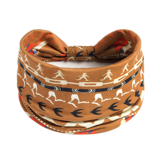 10 Pieces Womens Mens Headband Printed Hairband Bandana Wrap (Multicolored )Elastic Headband Stylish Wrap V1192-AZ-W-3971