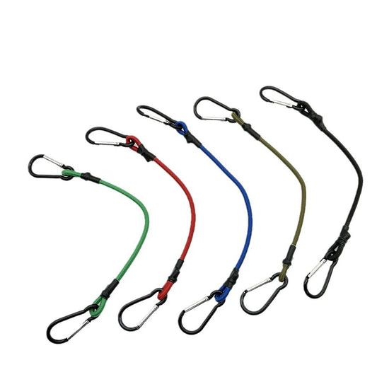10 Pcs 36 Inch Carabiner Bungee Cord with Aluminum Alloy Hooks, Superior Elasticity for Luggage Rack, Cargo, V1192-AZ-W-3973