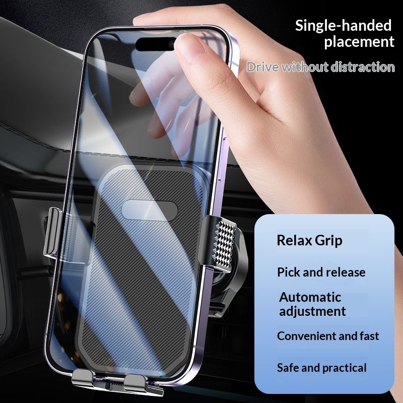 Firm-hold Air Vent Car Phone Holder ,Rotatable Universal Phone Mount with Adjustable Wide V1192-AZ-W-3979