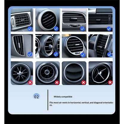 Firm-hold Air Vent Car Phone Holder ,Rotatable Universal Phone Mount with Adjustable Wide V1192-AZ-W-3979