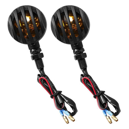 LED Motorcycle Turn Signals - 2 Pack Universal Bullet Blinker, Wire Rear Mount Signal Lights Kit for V1192-AZ-W-3982