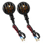 LED Motorcycle Turn Signals - 2 Pack Universal Bullet Blinker, Wire Rear Mount Signal Lights Kit for V1192-AZ-W-3982