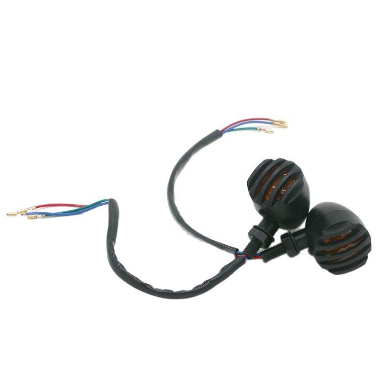 LED Motorcycle Turn Signals - 2 Pack Universal Bullet Blinker, Wire Rear Mount Signal Lights Kit for V1192-AZ-W-3982