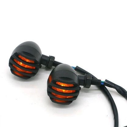 LED Motorcycle Turn Signals - 2 Pack Universal Bullet Blinker, Wire Rear Mount Signal Lights Kit for V1192-AZ-W-3982