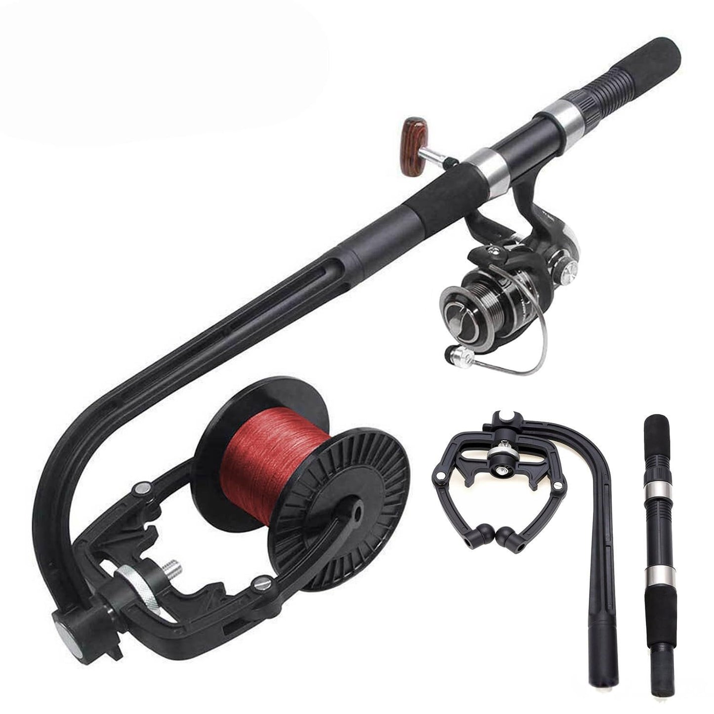 Fishing Line Spooler - Portable Fishing Reel Line Winder Spooling Station System Line Spooler Machine Tool V1192-AZ-W-3988
