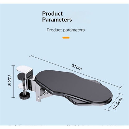 Computer Adjustable Ergonomic Arm Rest for Desk, 180 degrees Rotating and 90 degrees Folding Arm Support, V1192-AZ-W-4000