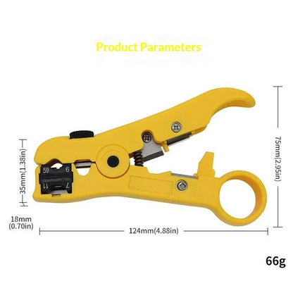 All-In-One Stripping Tool Universal Cable Wire Stripper, Coaxial Cable andWire Cutting Tool Multifunction V1192-AZ-W-4001