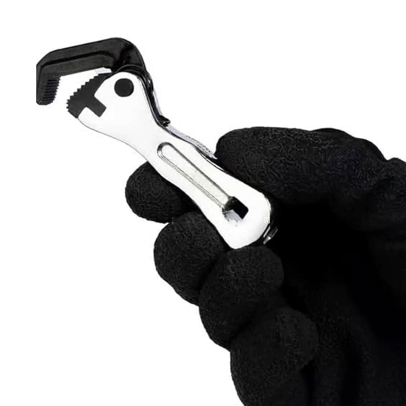 Micro Stubby Self-Adjusting Wrench, Ergonomic Short Handle Design Micro Stubby Wrench - Self Adjusting Pipe V1192-AZ-W-4007