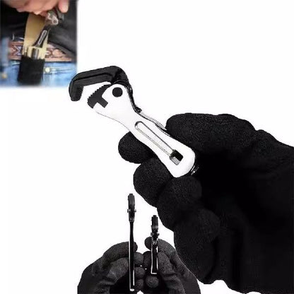 Micro Stubby Self-Adjusting Wrench, Ergonomic Short Handle Design Micro Stubby Wrench - Self Adjusting Pipe V1192-AZ-W-4007