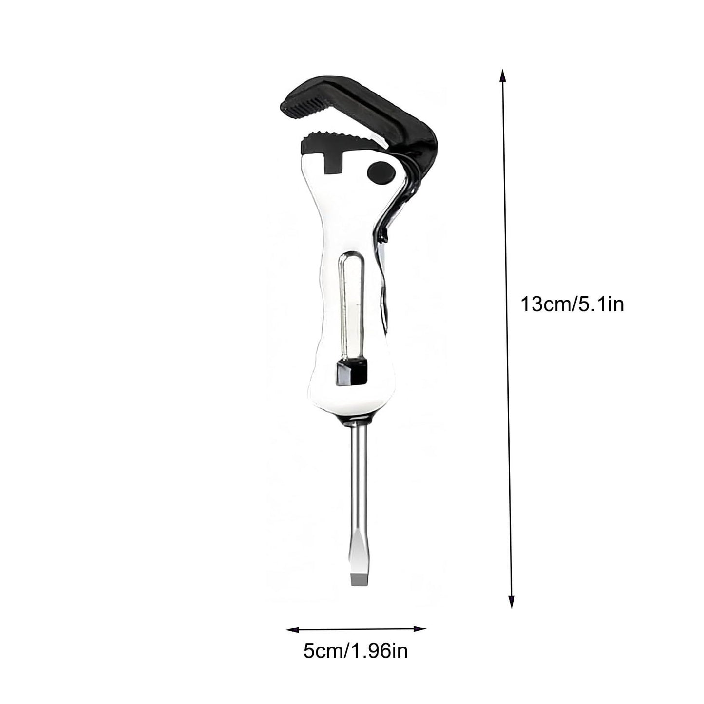 Micro Stubby Self-Adjusting Wrench, Ergonomic Short Handle Design Micro Stubby Wrench - Self Adjusting Pipe V1192-AZ-W-4007