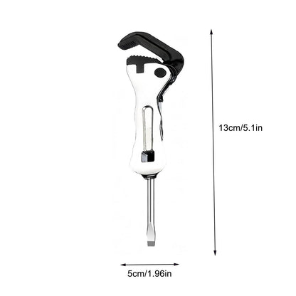 Micro Stubby Self-Adjusting Wrench, Ergonomic Short Handle Design Micro Stubby Wrench - Self Adjusting Pipe V1192-AZ-W-4007