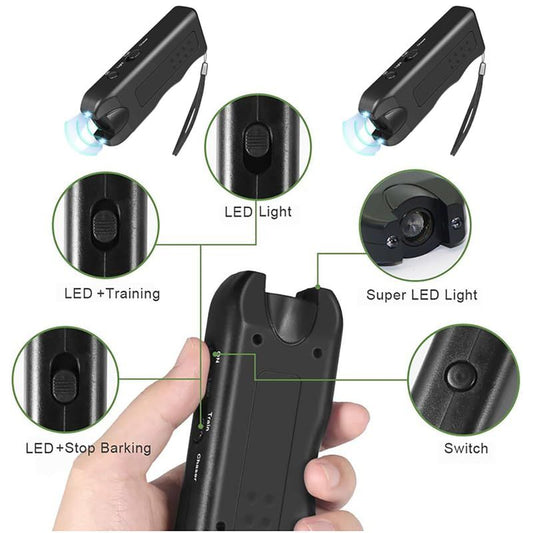 Ultrasonic Dog Repeller, Anti Barking Devices Super Ultrasonic Dog Chaser Dog Bark Deterrent Device Bark Box V1192-AZ-W-4010