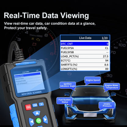 obd2 Scanner Diagnostic Tool Car Accessories Check Engine Code Reader with Reset for Cars Professional V1192-AZ-W-4013