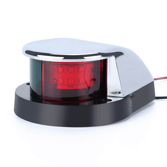 2pcs LED Boat Navigation Light Red and Green LED Marine Navigation Light Boat Bow Light for Pontoon and Small V1192-AZ-W-4016