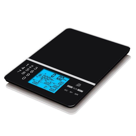 Food Scale with Nutritional Calculator, Kitchen Diet Scale, Digital Food Calorie Counting Scale for Meal V1192-AZ-W-4017