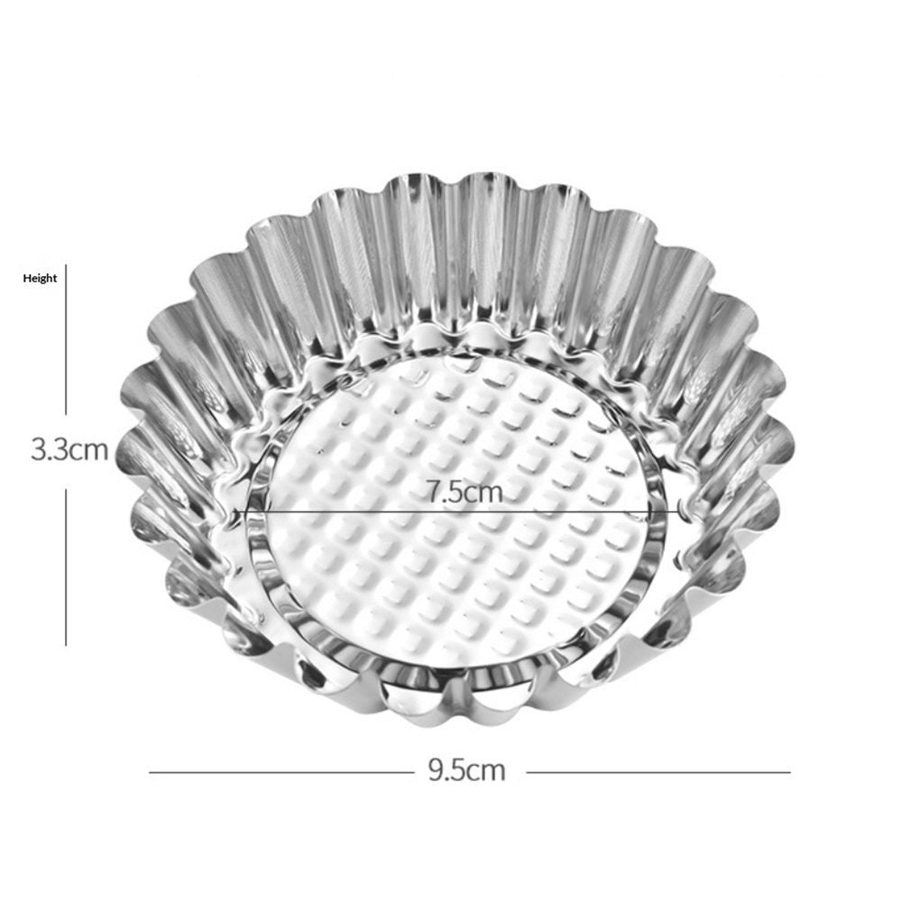 20 Packs Cupcake Mold, 3inch Stainless Steel Mini Pie Tartlet Cupcake Cake Muffin Mold Tin Pan Baking Tool V1192-AZ-W-9024