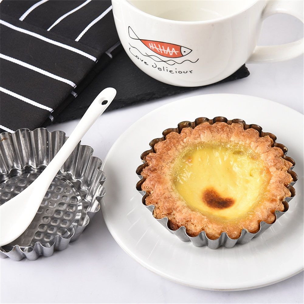 20 Packs Cupcake Mold, 3inch Stainless Steel Mini Pie Tartlet Cupcake Cake Muffin Mold Tin Pan Baking Tool V1192-AZ-W-9024