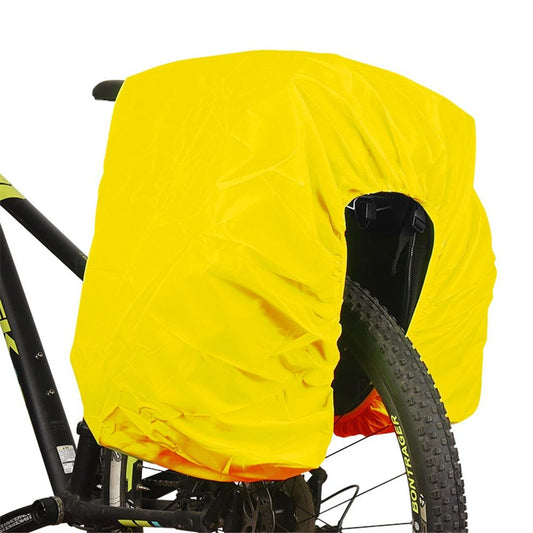 2 pack Bicycle Rear Rack Bag BIke Trunk Bag Rain Cover for Commuter Bags and Panniers - yellow (only Cover) V1192-AZ-W-9028