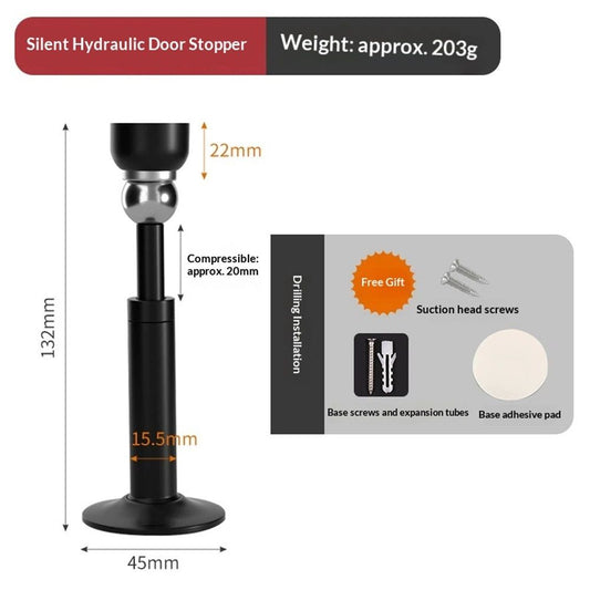 Door Stoppers - Heavy Duty Magnetic Door Stopper for Wall & Bottom of Door - Premium Adjustable Door Stop V1192-AZ-W-9029