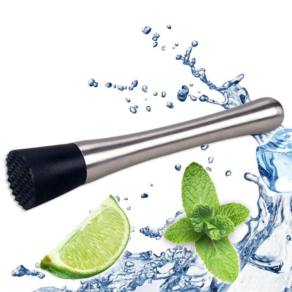 2 pack 8 Inch Stainless Steel Muddler for Cocktails, Long Handle Durable Material, Bar Tool for Making Mojito V1192-AZ-W-9031