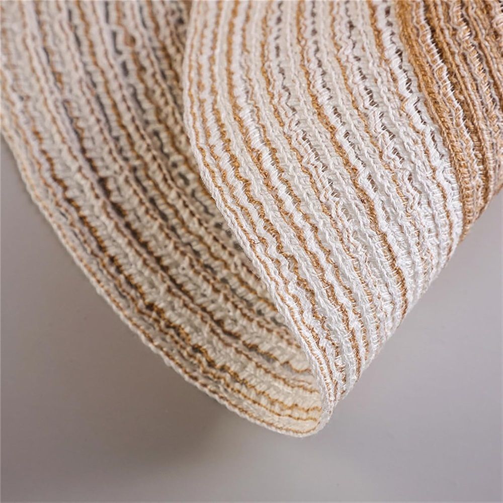 Dining Placemats Set of 4 | linen-cotton Table Mat - 14 in Diameter | Handmade Style for Dinner Plates V1192-AZ-W-9049