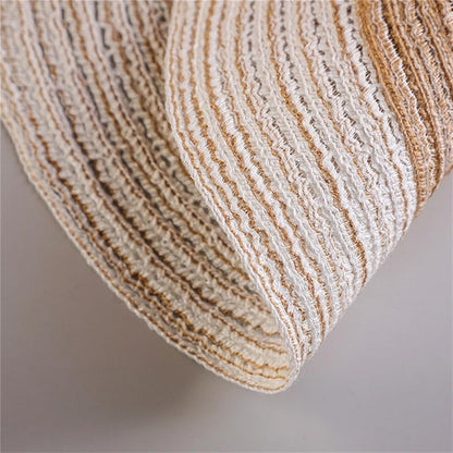 Dining Placemats Set of 4 | linen-cotton Table Mat - 14 in Diameter | Handmade Style for Dinner Plates V1192-AZ-W-9049