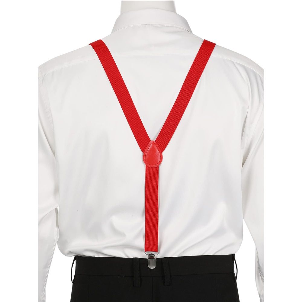 2 pack Women's Suspenders Clips Adjustable Elastic Band Y Shaped Suspender, Suspender with 3 Strong Clips V1192-AZ-W-9052