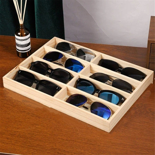 Sunglass Organizer,Glasses Organizer,8-Slot Sunglasses Tray for Drawer, Men's/Women's Sunglasses Box, Glasses V1192-AZ-W-9053